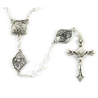 Christmas Rosary Crystal Grain 6 mm Cipolletti