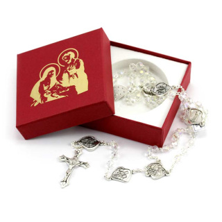 Christmas Rosary Crystal Grain 6 mm Cipolletti