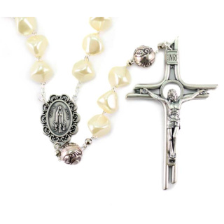 Rosario Madonna di Fatima e sacchetto Grano 1x1 cm