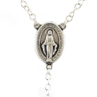 Crystal beetle rosary with cotter pin Bead 8 mm Cipolletti
