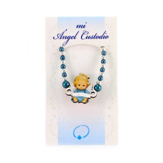 Elastic Bracelet Blue Angel Grain 3 mm