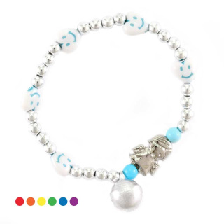 Children Elastic Bracelet with Angel 3 mm