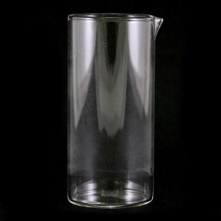 Vinajera cilíndrica de vidrio 8 cm