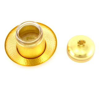 Jar of Holy Oils Crisma incorporated plate 8.5 cm