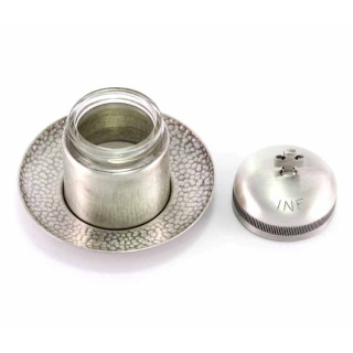 Sacred Infirm Oil jar with incorporated plate 8.5 cm