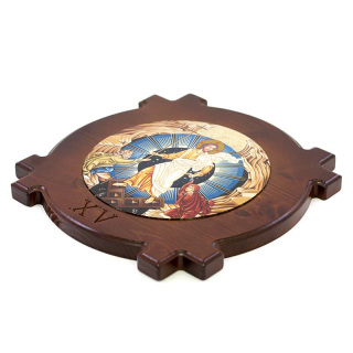 Vía Crucis madera maciza 33 cm 15 estaciones