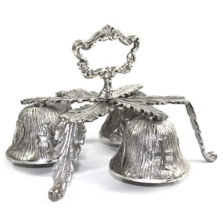 Campanello liturgico in fusione a 3 suoni 14,5 cm