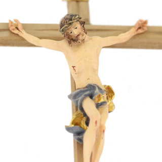 Wooden crucifix 15x29 cm