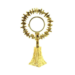 Molded Golden Brass Exhibit Case 29 cm