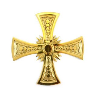 Croce per Consacrazione Pallini in fusione 25x25 cm