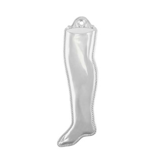 Ex voto in argento 925°° gamba 6x17 cm