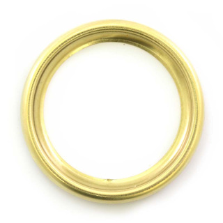 Aro de metal dorado con agujero Diámetro 4 cm