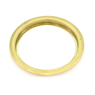 Aro de metal dorado con agujero Diámetro 6 cm