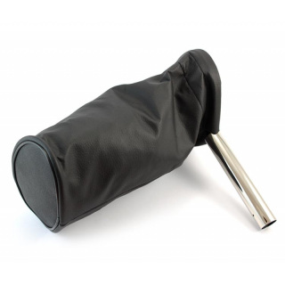 Bolsa para limosnas sin candado cuero sintético negro 28x18 cm