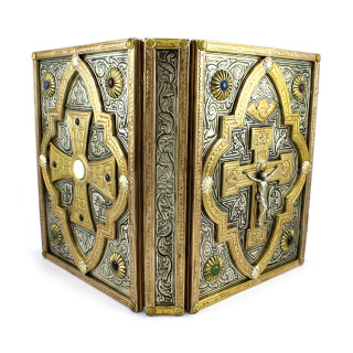 Copri Messale Crocifisso argento 999°° 31x24x9 cm