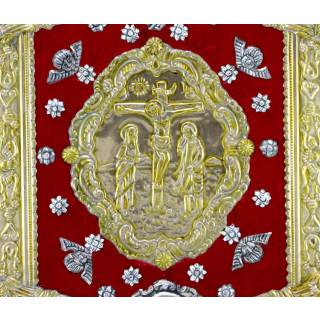 Copri Messale Crocifisso e Evangelisti in argento 31x24x9 cm