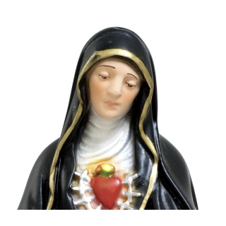 Statua Madonna Addolorata in resina 30 cm
