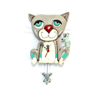 Reloj Gato y Ratón 32x22 cm Allen Designs