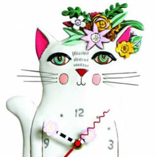 Reloj Gato Pretty Kitty 18x27 cm Allen Designs