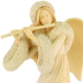 Ángel de Navidad con flauta 19,5 cm Foundations