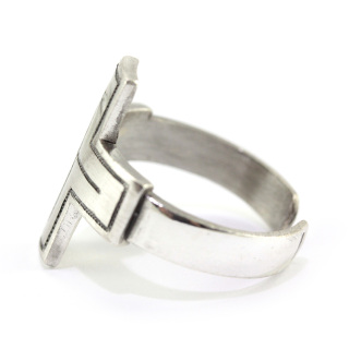 Episcopal Ring with Incised Cross Silver 925°°