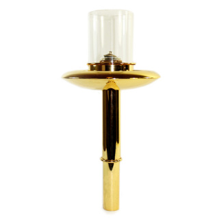 Torcia per processione a cera liquida con base 120 cm