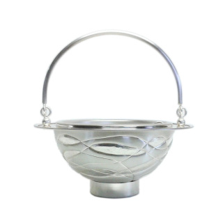 Metal Holy Water Pot Sphere diameter 17.5 cm