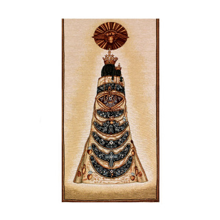 Paño de Atril Virgen de Loreto de mezcla de algodón