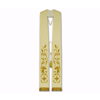Gothic Stole Spikes Grapes and Crosses Satin