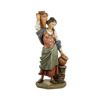 Mujer con ánforas de resina Belén Fontanini 125 cm