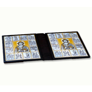 Lectionary Cover Double Face Pantocrator 31.7x24.5x7.5 cm