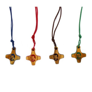 Colgante de madera Don Bosco 3x2,5 cm