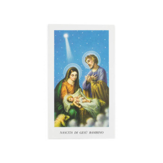 Imagen Natividad con oración 11x6 cm 100 uds