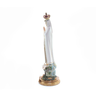 Statua Madonna di Fatima in resina 33 cm
