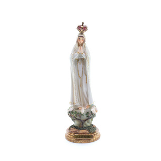 Statua Madonna di Fatima in resina 33 cm