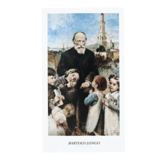 Immagine San Bartolo Longo con preghiera 6x11 cm 100 pz