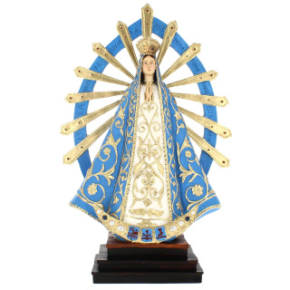 Statue of Our Lady of Lujan in colored resin 65 cm