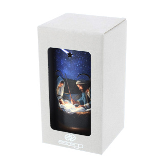Lámpara con Natividad y Estrella Cometa 9,5x17 cm