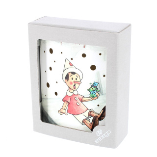 Lámpara redonda con Pinocho 14x18 cm