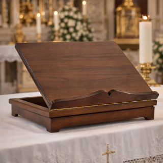 Walnut Wooden Tabletop Lectern 33x25 cm