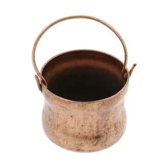 Pot with copper handle for nativity scene 2,5x2 cm
