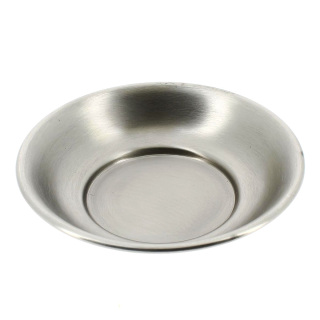 Piatto per bocca nichelato opaco Diametro 12,5 cm
