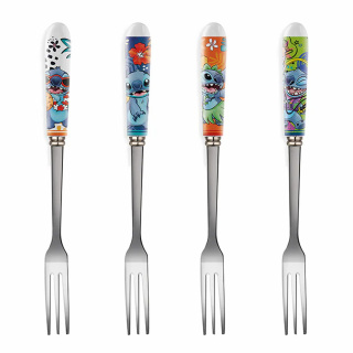 Set 4 tenedores para postre Stitch Disney Egan