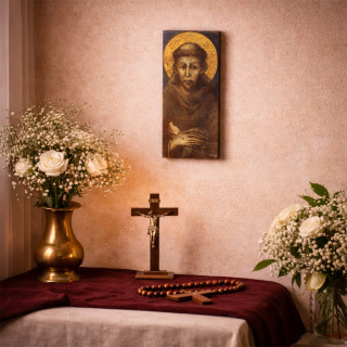 Cuadro San Francisco de Asís Cimabue 18x36 cm
