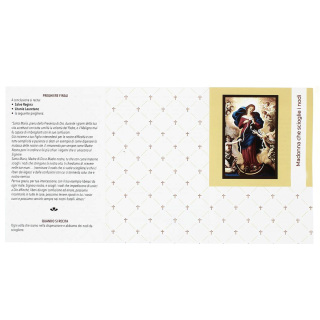 Rosario Virgen Desatanudos con folleto cuenta 6 mm