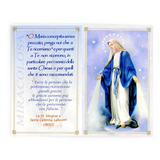 Rosary Our Lady of the Miraculous Medal glass and stone bead 6 mm