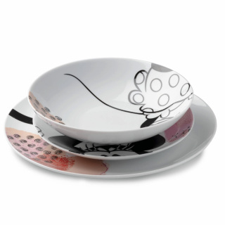 Set de mesa Minnie Mouse Enjoy color rosa 3 piezas Egan