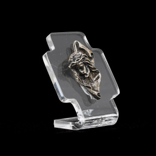 Figura decorativa Cruz de Plexiglás Rostro de Cristo 5 cm