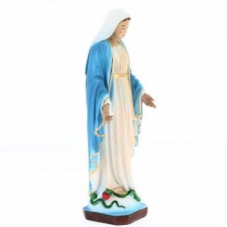 Miraculous Virgin Hand-Painted Resin Statue 20 cm