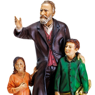 Statue of Saint Bartolo Longo painted resin 30 cm